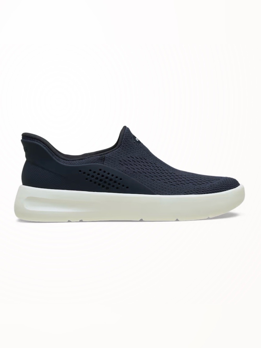 Crocs LOCALE EASE Navy Blue Breathable Mesh Hands Free Slip On Athleisure Shoe